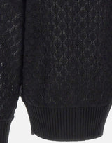 Cardigan over in maglia a punto pizzo 2M644A N0990 BLUMARINE 