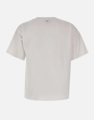T-shirt con ricami gioiello CA6160JS088 11111 LIU-JO 