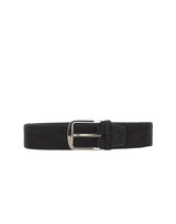 Cintura in pelle scamosciata 02235 NERO ALBERTOLUTI 
