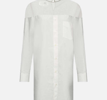 Blusa over con inserto trasparente S62NH0053 M35256101 MM6 MAISON MARGIELA 