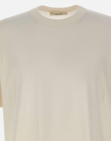 T-shirt in crêpe di cotone TS0MCOV CR14R020 FILIPPO DE LAURENTIIS 