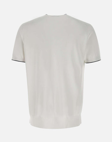 T-shirt in cotone e viscosa 100021 001 KANGRA 
