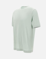 T-shirt girocollo in cotone DK17038 SALVIA DIKTAT 