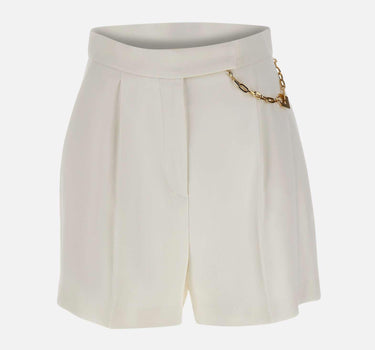 Shorts in gabardina con logo gioiello SH00561E2 360 ELISABETTA FRANCHI 