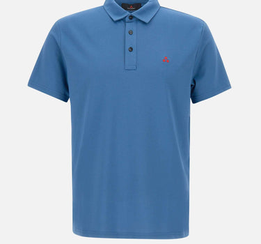 Polo " Mezzola 02" in piquet di cotone e seta PEU5471 99012182197 PEUTEREY 