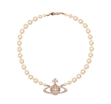 "Mini Bas Relief Pearl Choker" 63010106 02G128 VIVIENNE WESTWOOD 