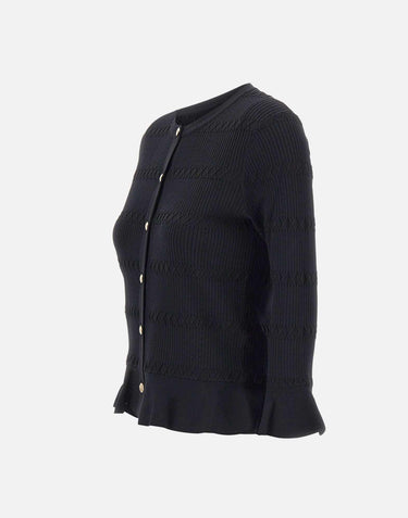 Cardigan in misto viscosa CA6103MS55N 22222 LIU-JO 