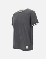 T-shirt "Lin" in lino e cotone LINVR0323 PIOMBO BOB 