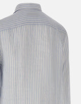 Camicia di lino a righe CH6985 29I LACOSTE 