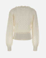 Maglia a punto pizzo 2M639A N0102 BLUMARINE 