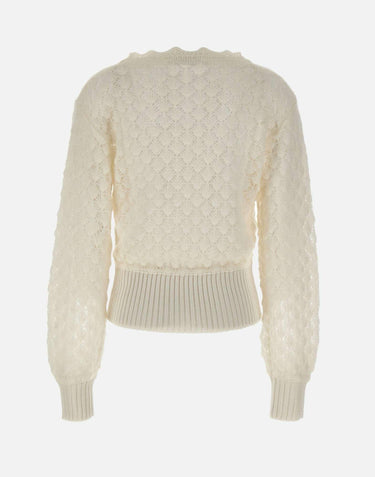 Maglia a punto pizzo 2M639A N0102 BLUMARINE 