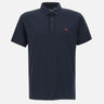 Polo  " Mezzola 02" in piquet di cotone e seta <BR/> PEU5471 99012182215 PEUTEREY 