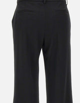 "Tailored straight leg trouser" 1325WTR004852A BLACK VICTORIA BECKHAM 