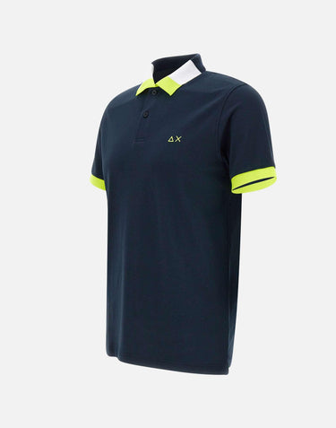 "Polo fluo multicolor" A35123 07 SUN68 
