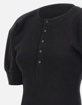"Grey Marl Sweater" 1425JTP006684A BLACK VICTORIA BECKHAM 