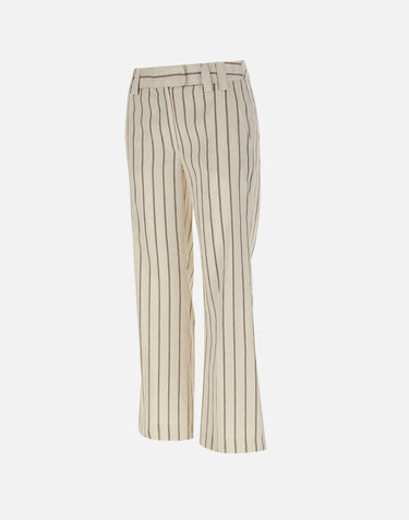 Pantalone flare in lino e cotone 2613131112200 001 MARELLA 