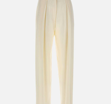Pantalone a gamba larga 1226WTR002857P IVORY VICTORIA BECKHAM 