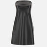 "Bustier lingerie dress" 425JRO749PU0049 BLACK COURREGES 