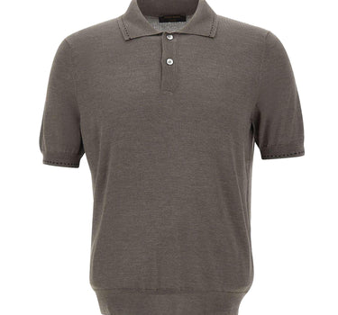 Polo in misto seta 43142 16224170 GRAN SASSO 