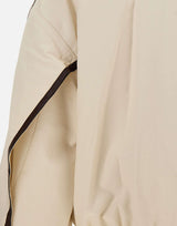 "Beige patchwork leather jkt"<BR/> JK001 BEIGE JACQUES WEI 