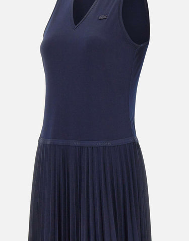 Abito lungo senza maniche plissettato EF2432 166 LACOSTE 