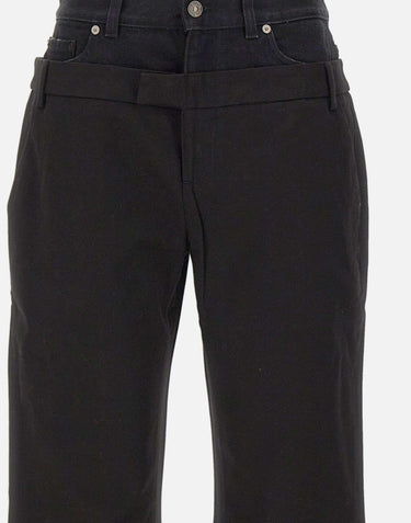 "Double waisted trousers" 7N839E22 U7BLK 7 FOR ALL MANKIND 