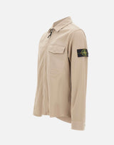 Overshirt in raso di cotone biologico stretch 1200015S0012 V009A STONE ISLAND 