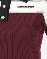 Polo a righe in viscosa WSP26KW1233 01 CASABLANCA