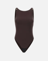 Body in jersey crêpe con dettagli logo BO03462E2 EV9 ELISABETTA FRANCHI 