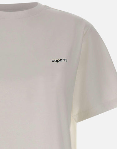 T-shirt boxy con logo COPJS03504 WHITE COPERNI 