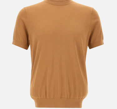 Maglia in cotone a maniche corte DK17036 TABACCO DIKTAT 