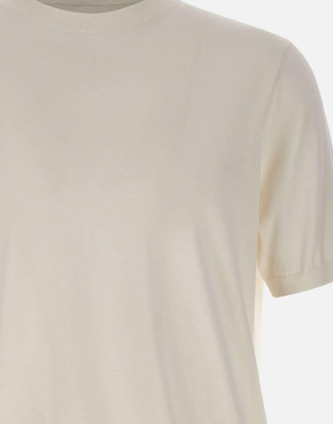 Maglia a maniche corte in misto seta e cotone 300421 025 KANGRA 