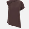 Blusa asimmetrica SP1MA007 6044 KAOS 
