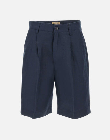 Shorts in misto lyocell e lino CFWWSH2005 FRUT30433989 WOOLRICH 