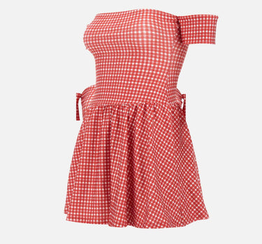 Abito micro quadri WS25DR138 01 BELLA VENICE 