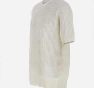 Maglia girocollo in cotone punto alverare 301521 001 KANGRA 