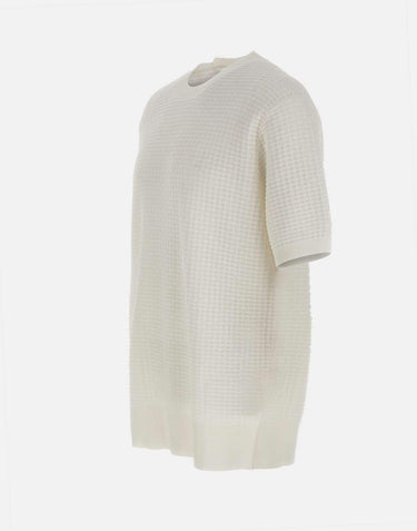 Maglia girocollo in cotone punto alverare 301521 001 KANGRA 