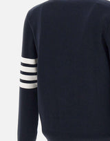 Cardigan in cotone con scollo a V MKC171A 00219415 THOM BROWNE 