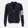 Cardigan in cotone con scollo a V MKC171A 00219415 THOM BROWNE 