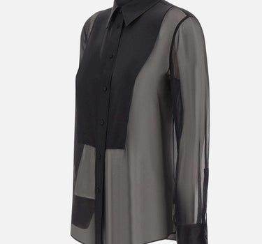 "Sheer Silk tuxedo shirt" 32126 1433 FILIPPA K 