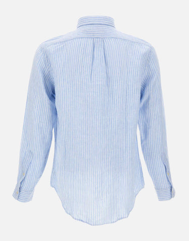 Camicia in lino a righe 710B15594 005 POLO RALPH LAUREN 