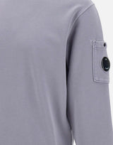 "Cotton Diagonal Fleece Crewneck Sweatshirt" 18CMSS098A 110044R774 C.P. COMPANY 