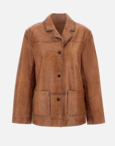 Giacca in pelle "Marina" 5802268 071 HERSKIND 