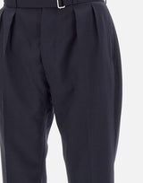 Pantaloni "Pierre" in lana W24MTLG469 NAVY OFFICINE GENERALE 