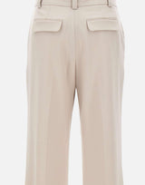 "Tailored Straight Leg Trouser" 1325WTR006429B PUMICE VICTORIA BECKHAM 