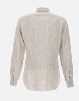 Camicia in lino a righe LIU02P0154034U 0005 BARBA 