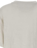 T-shirt  "Boxy" in lino GWP01874 P00189111421 GOLDEN GOOSE 