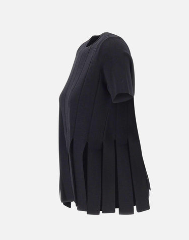 Maglia con frange CA6110MS55N 22222 LIU-JO 