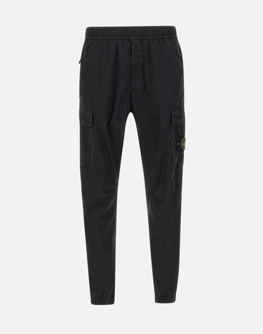 Pantaloni in raso di cotone biologico e lana 3100033S0014 V0029 STONE ISLAND 