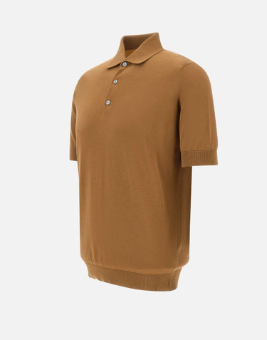 Polo in crepe di cotone PL1MC CR14R090 FILIPPO DE LAURENTIIS 